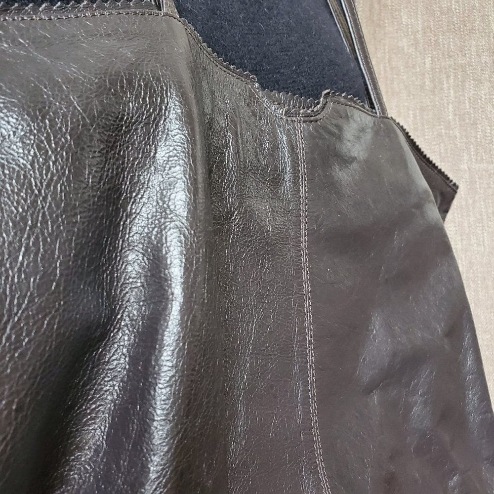 latico Dark Brown Leather Shoulder Tote - Picture 3 of 11